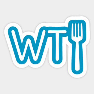 Funny WTF t-shirt Sticker